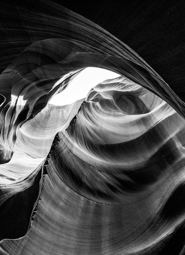 upward shot of a canyon